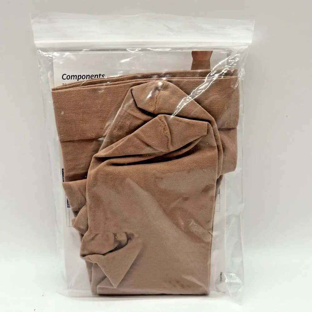 CVR Precision Compression Socks Unisex 20-30 Size XL Beige Calf Closed Toe NEW